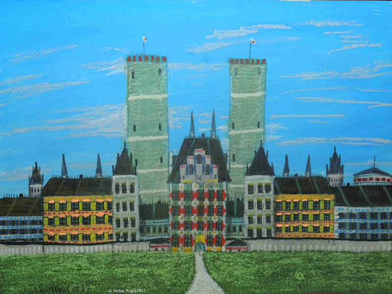 Innenillustration: Schloss New Madrid auf Siniestro von Stefan Wepil