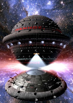 Die IVANHOE, Raumschiff der SUPERNOVA-Klasse. © Raimund Peter