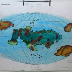 Landkarte des Planeten Drorah Neo, Sitz der akonischen Republik in der Galaxis Cartwheel. (C) 2016 Stefan Wepil