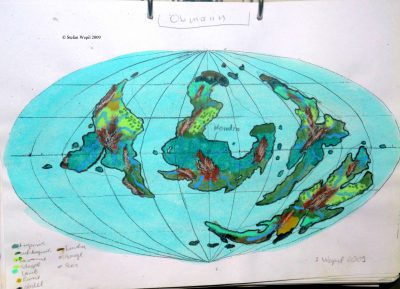 Landkarte des Planeten Obmann in Cartwheel (C) Stefan Wepil