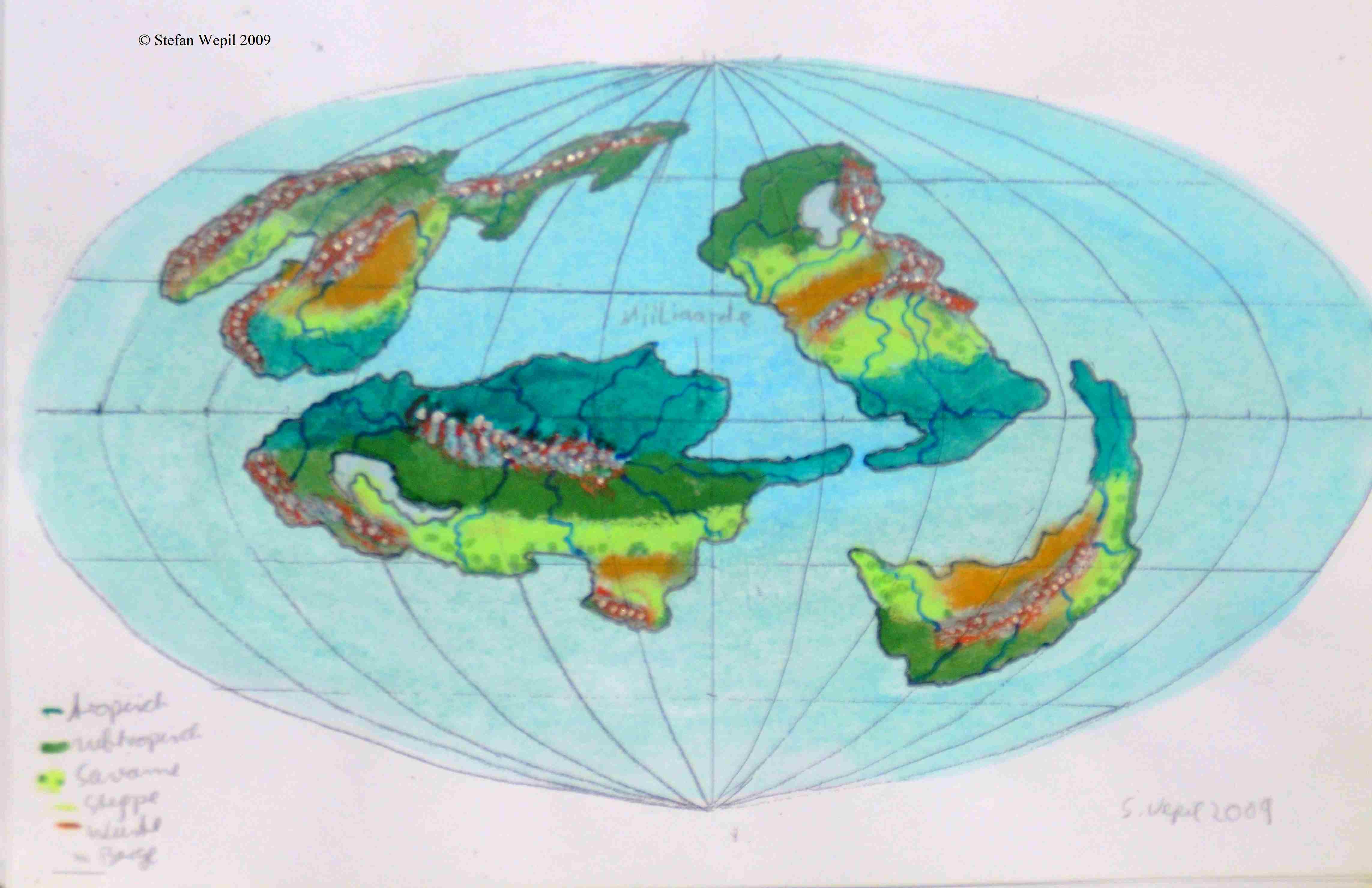 Weltkarte von Ophus in Cartwheel (C) Stefan Wepil