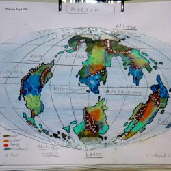 Planetenkarte der Welt Helsuk in Dorgon