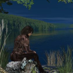 Aurec sitzt am Ukleisee. (C) Gaby Hylla